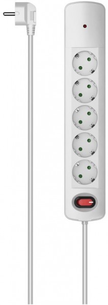 Steckdosenleiste 5-fach (1,5m) weiss