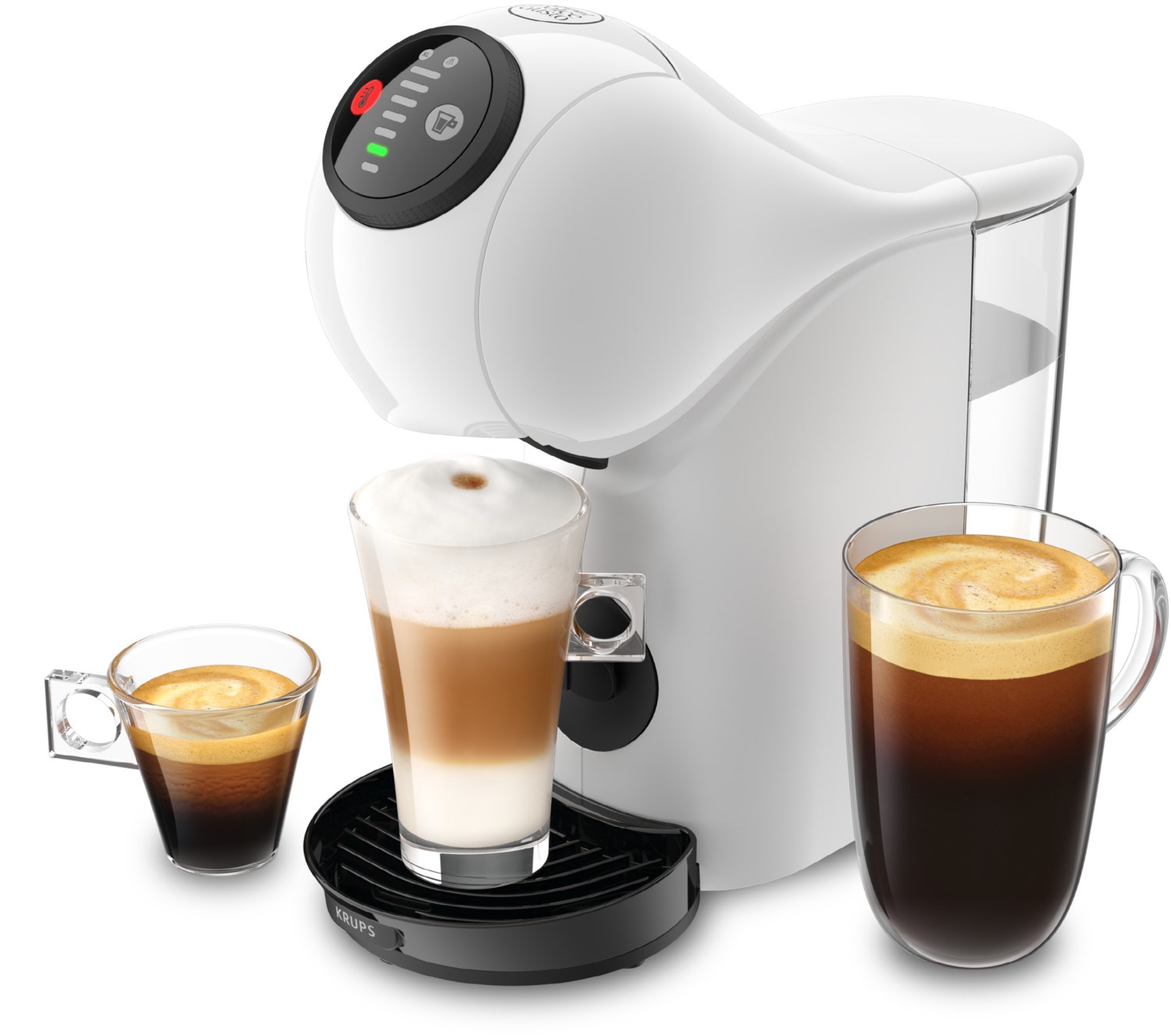 Welche Kapseln Passen In Krups Dolce Gusto Krups KP240 Dolce Gusto Genio S Kapsel-Automat weiß | EURONICS