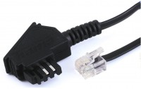 TAE F-Kabel Universal (10m) Telefonkabel schwarz
